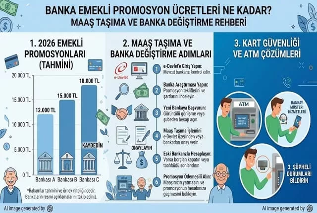 Banka Emekli Promosyon Ücretleri Ne Kadar? Maaş Taşıma ve Banka Değiştirme Rehberi
