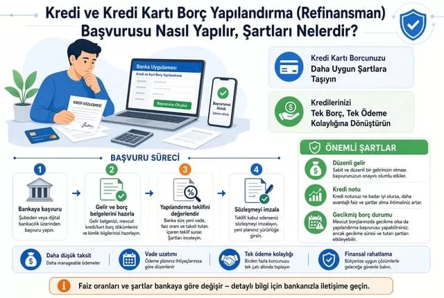 Kredi ve Kredi Kartı Borç Yapılandırma (Refinansman) Başvurusu Nasıl Yapılır, Şartları Nelerdir?